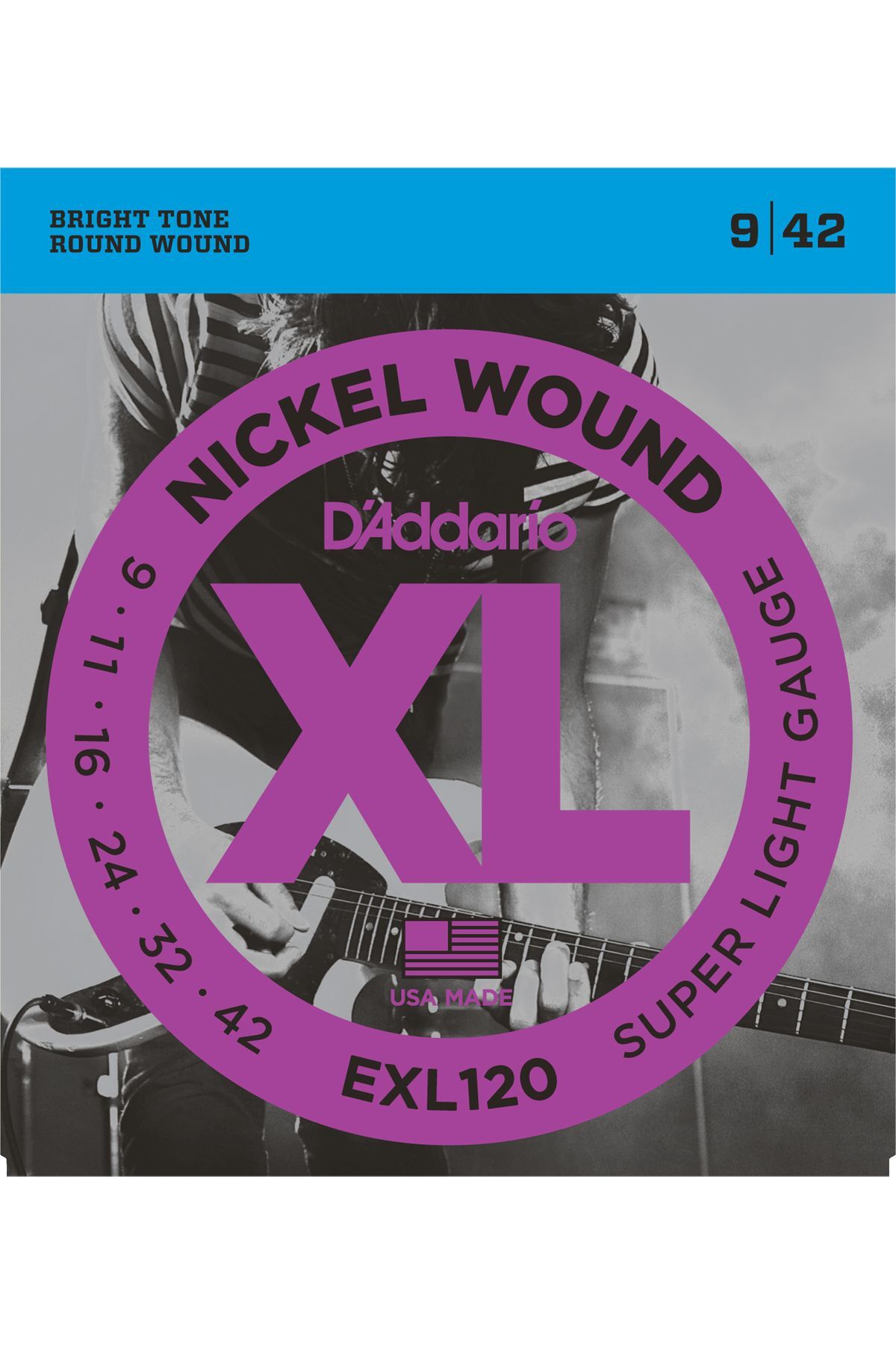 Elektro Gitar Tel Seti, Xl, 9-42, Nıckel Wound, Su