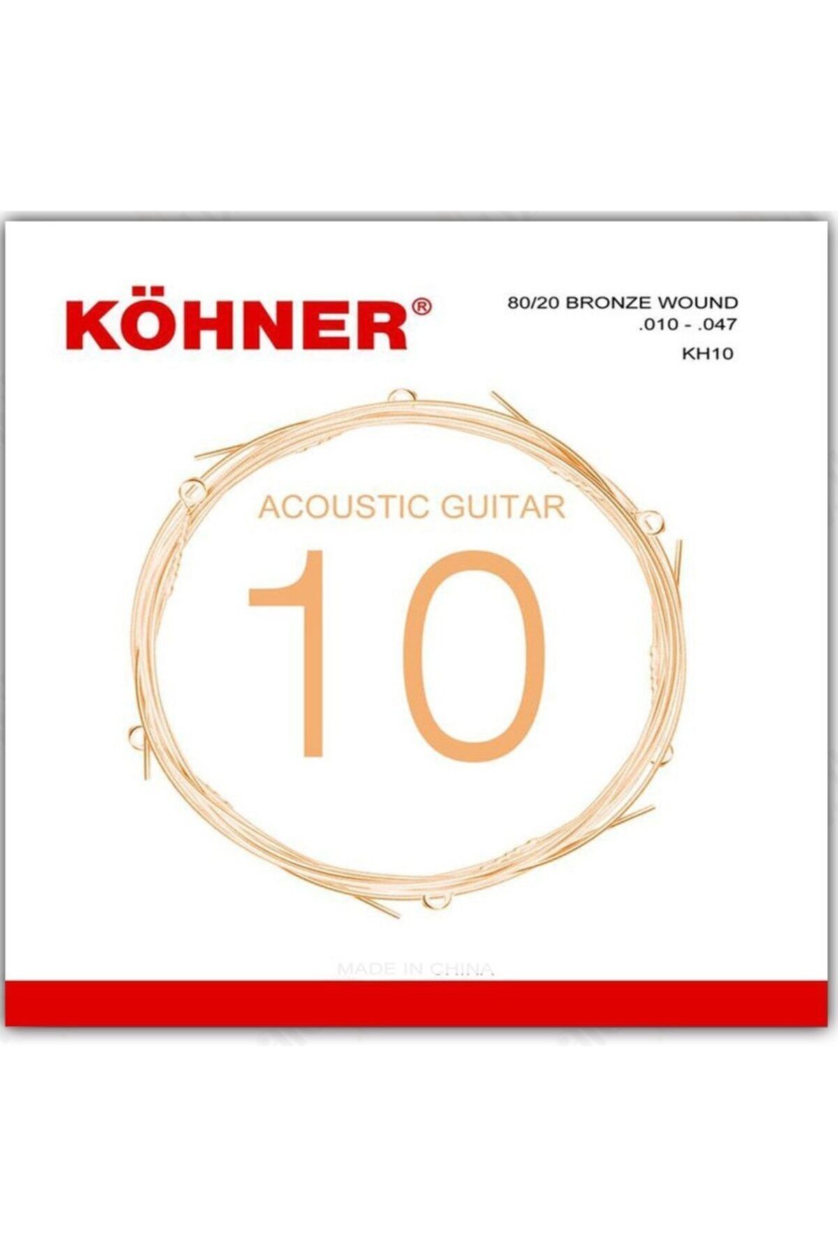 Kh-10 Profesyonel Akustik Gitar Teli 0.10