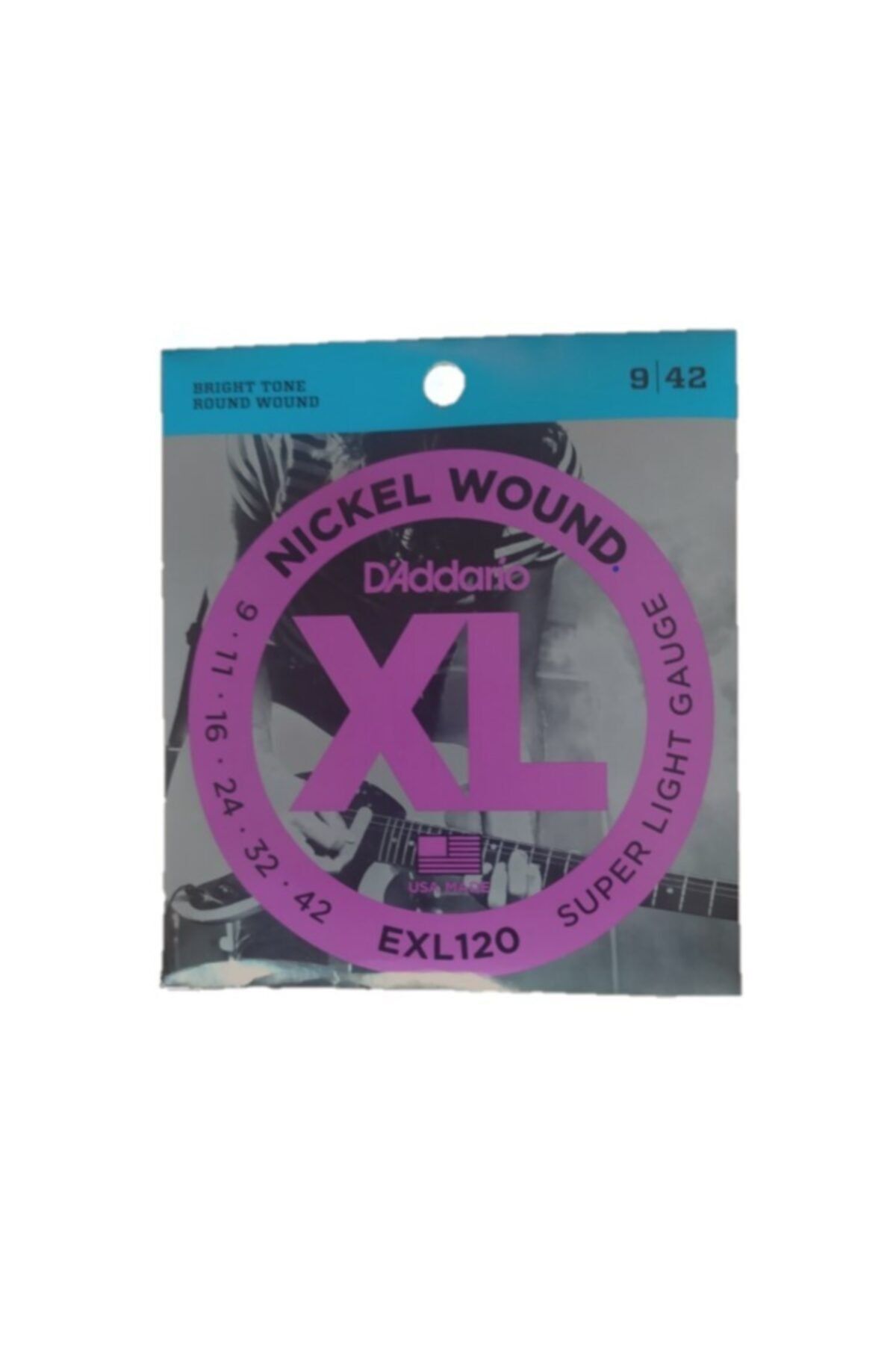 Exl120 Nickel Wound, Super Light, 9-42 009-042 Takım Tel Elektro Gitar Teli