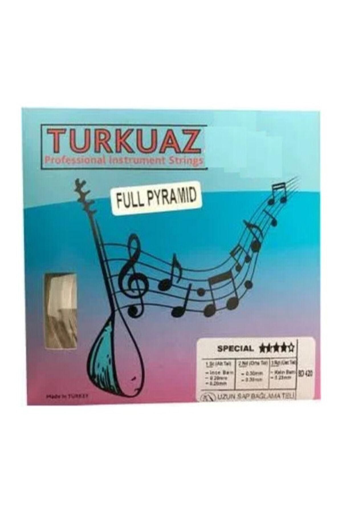 - Turkuaz Bd420 0.20 Pyramid Takım Tel Uzun Sap Bağlama Teli 020