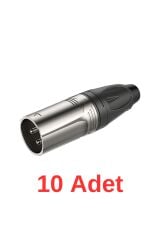 RX-J504 XLR Canon Erkek Jak 10'lu Paket