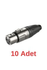 RX-J503 XLR Canon Dişi Jak 10'lu Paket