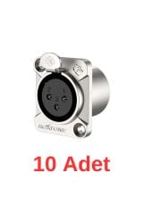RX-J901 XLR 3 Pin Dişi Jak Şase 10 Adet
