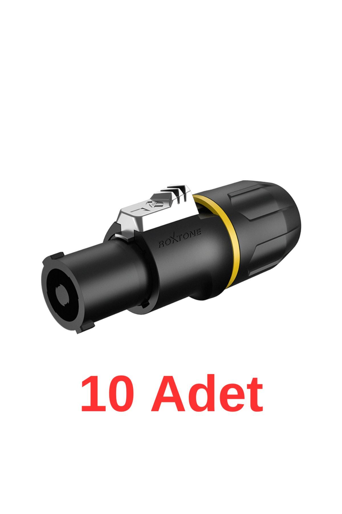 4 Pin Metal Spekon Jak Siyah 10'lu Paket Rx-j610