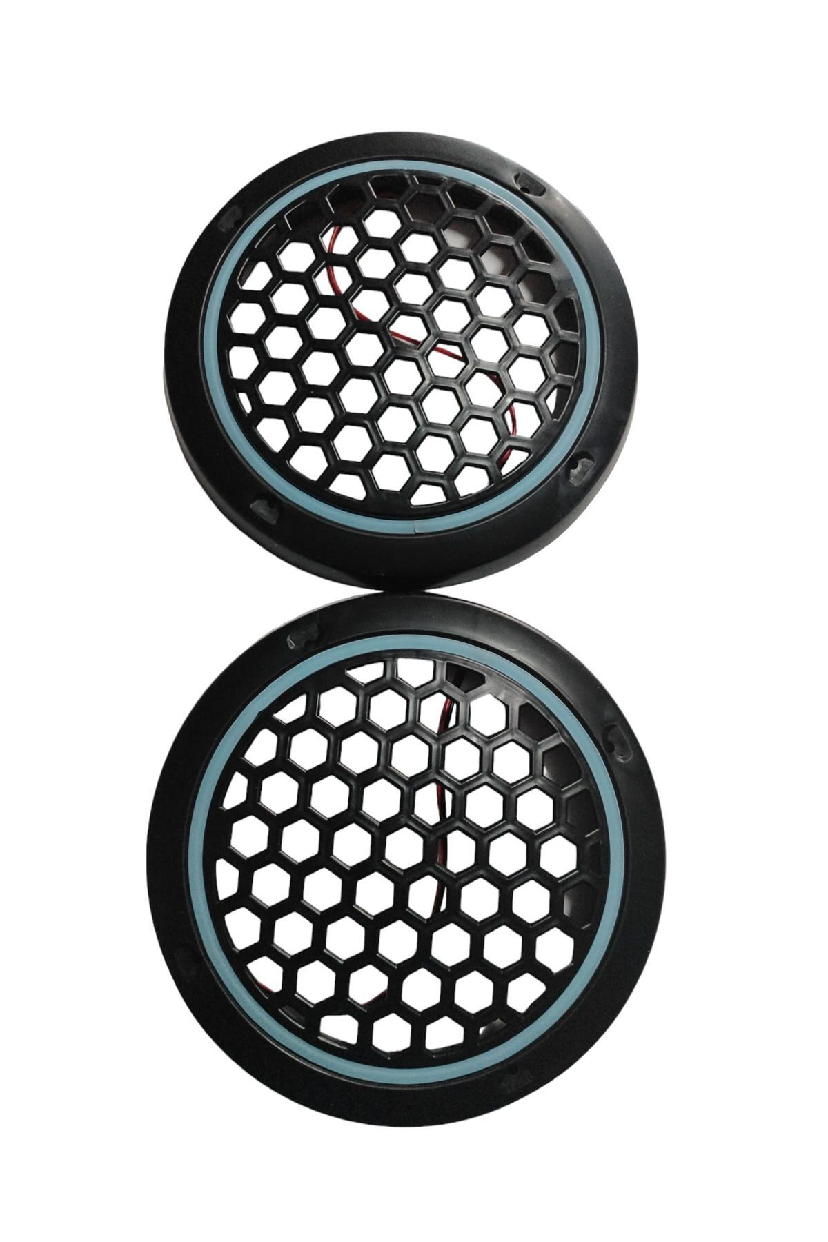 16 CM BUZ MAVİ NEON LEDLİ HOPARLÖR KAPAĞI 2 ADET
