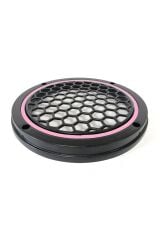 Pembe Neon Ledli 16 Cm 2’li Hoparlör Kapağı