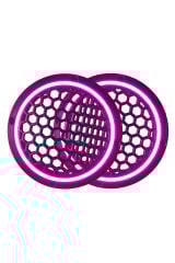 Neon Işıklı 16 Cm Hoparlör Ve Midrange Kapağı - 2 Adet - Mor