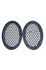 Damla Oval Neon Led Işıklı Midrange Hoparlör Kapağı Mavi