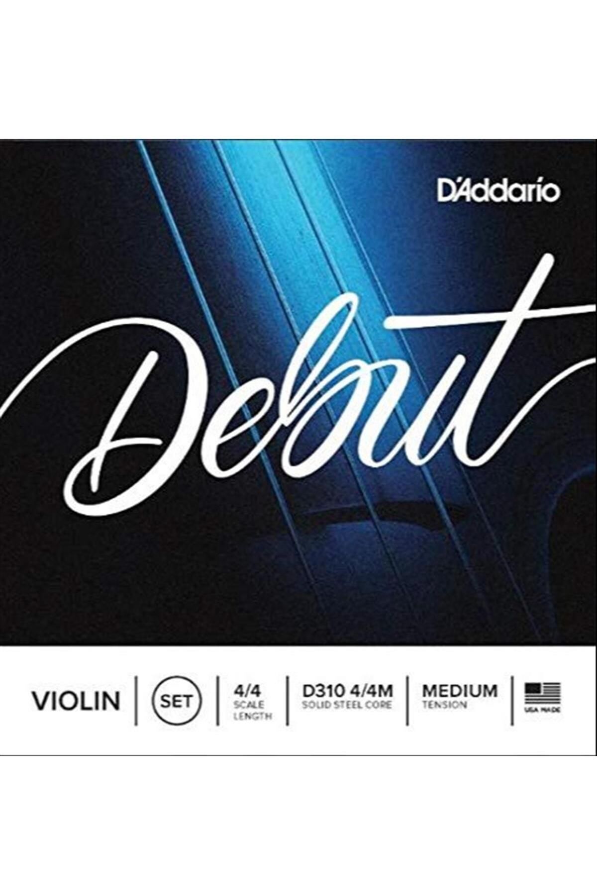 D'addario Debut 4/4 Medium Set Keman Teli D310