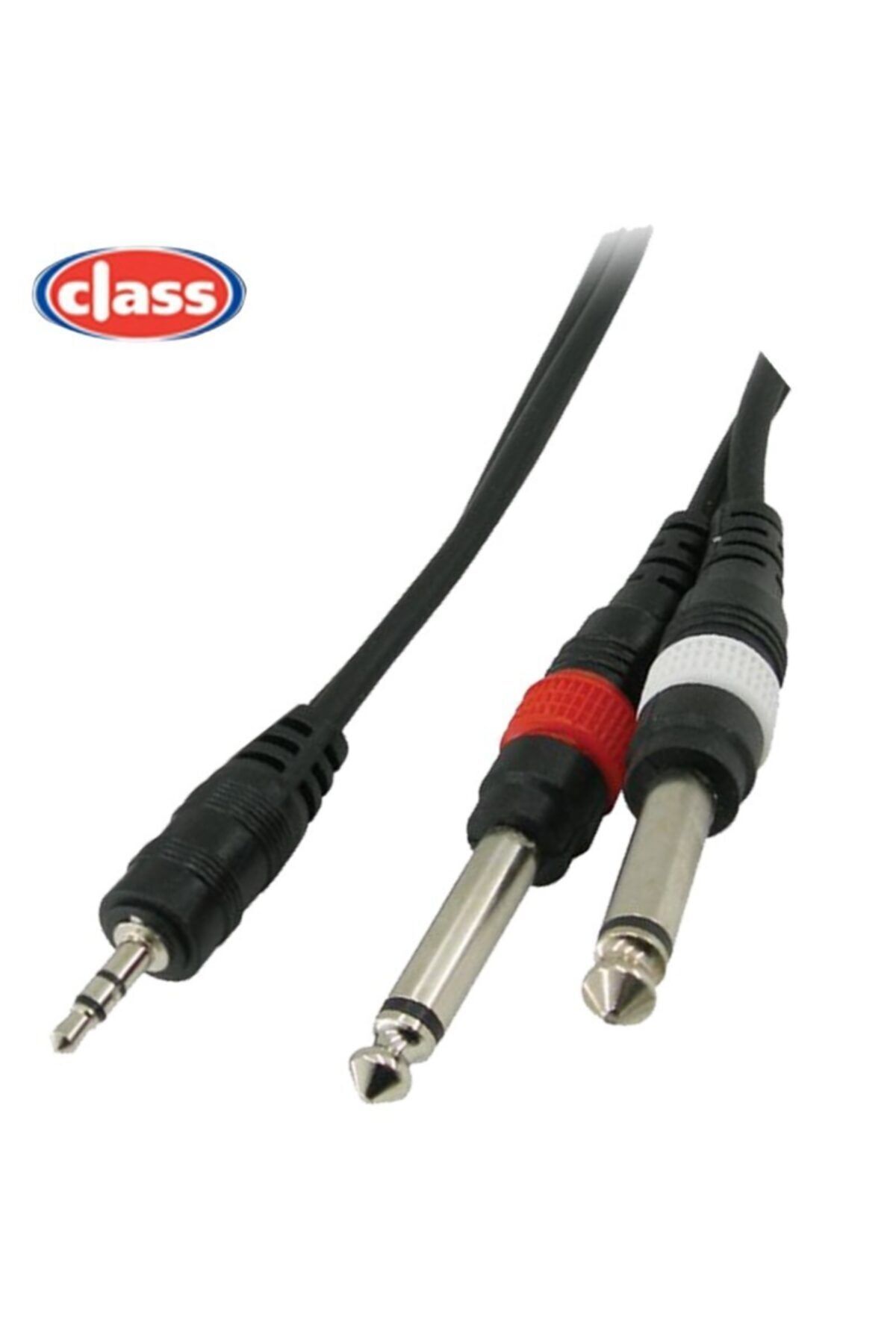 2*6.35 Mono 3.5 Stereo Kablo 5 Metre Kb2605