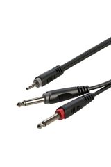 - Samurai Rx-k12603 3 Metre 3.5 Mm Stereo Çift Mono Gitar Kablo