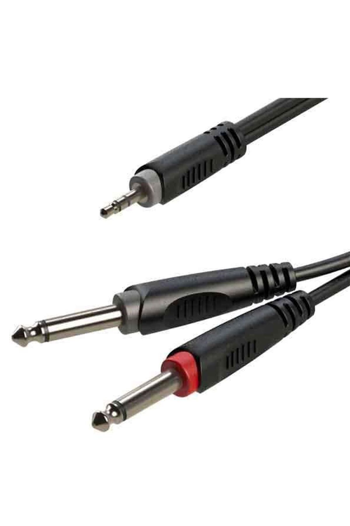 Rx-k12605 5 Metre 3.5 Mm Stereo - Çift Mono Gitar Hazır Kablo