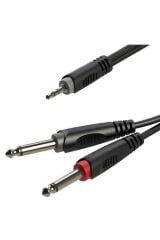 Rx-k12605 5 Metre 3.5 Mm Stereo - Çift Mono Gitar Hazır Kablo