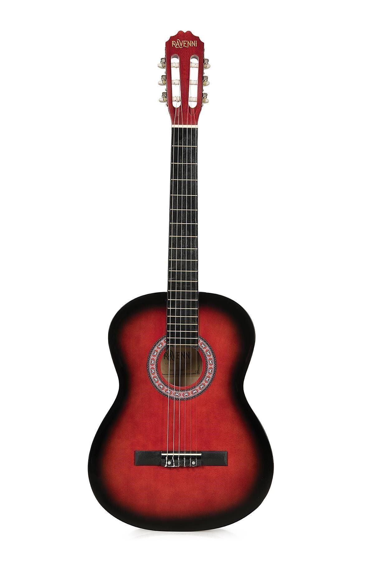 Ravenni Kırmızı-siyah Klasik Gitar
