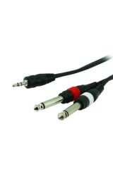 Class Kb2605 2*6.35mm Mono-3.5mm Stereo 5mt Kablo