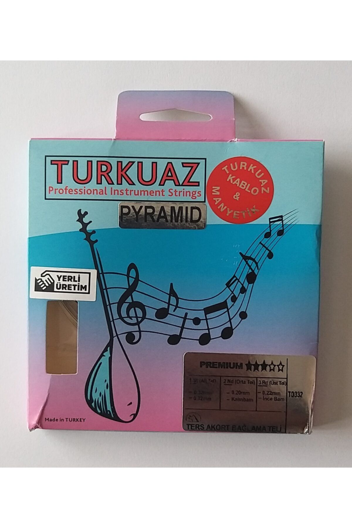 Turkuaz Td332 Ters Telleme 0.18 Kısa Sap Bağlama Teli