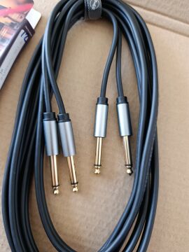 PAWER 2X 6,35MM-2X 6.35MM MONO KABLO ORG KABLOSU 3M